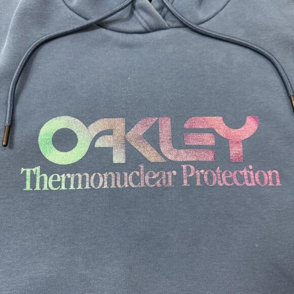 Oakley Hoodie Mens 2XL Blue Winter Rider 2.0 Sweatshirt Thermonuclear Protection - Picture 4 of 9
